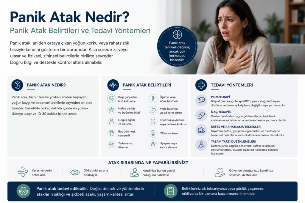 Panik Atak Nedir? Panik Atak Belirtileri ve Tedavi Yöntemleri