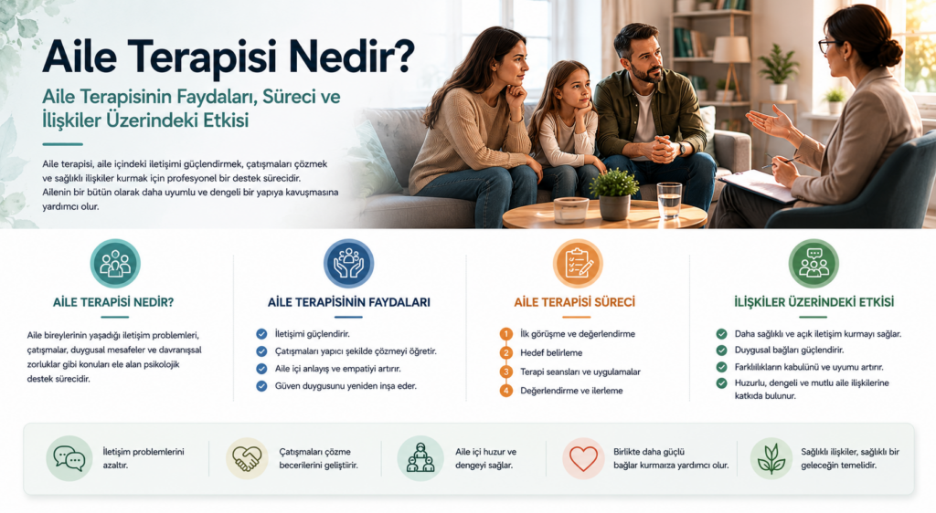 Aile Terapisi Nedir? Aile Terapisinin Faydaları, Süreci ve İlişkiler Üzerindeki Etkisi